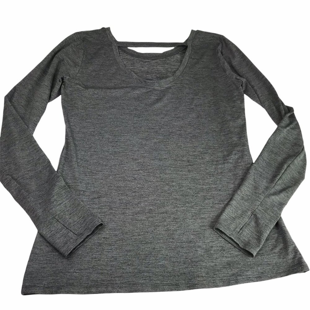 OGIO Women's Short Sleeve Shirt Gray Open Back S